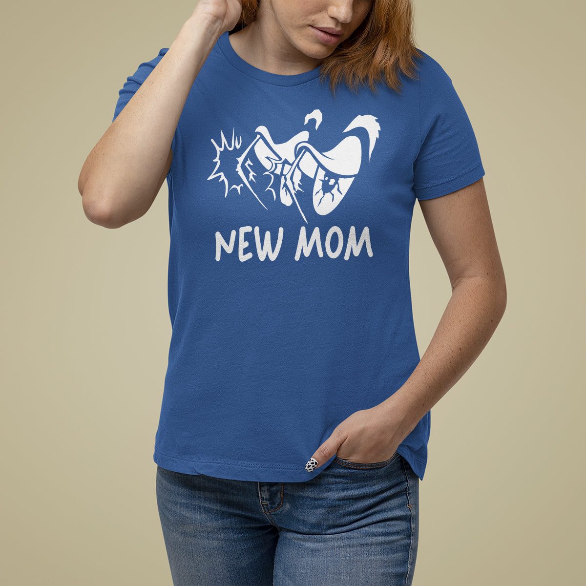 Mother's Day T Shirt For Women New Mom Funny Eyes Need More Sleep - Wonder Print Shop