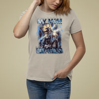 Mother's Day T Shirt For Women My Mom Is My Best Friend Cool Mommy Motorcycle - Wonder Print Shop