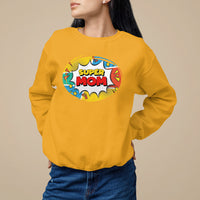 Mother's Day Super Mom Comic Sweatshirt - Wonder Print Shop