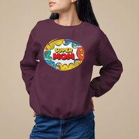 Mother's Day Super Mom Comic Sweatshirt - Wonder Print Shop