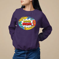 Mother's Day Super Mom Comic Sweatshirt - Wonder Print Shop