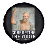 Funny Greek Philosophy Socrates Spare Tire Cover Corrupting The Youth Philosopher