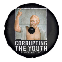 Funny Greek Philosophy Socrates Spare Tire Cover Corrupting The Youth Philosopher