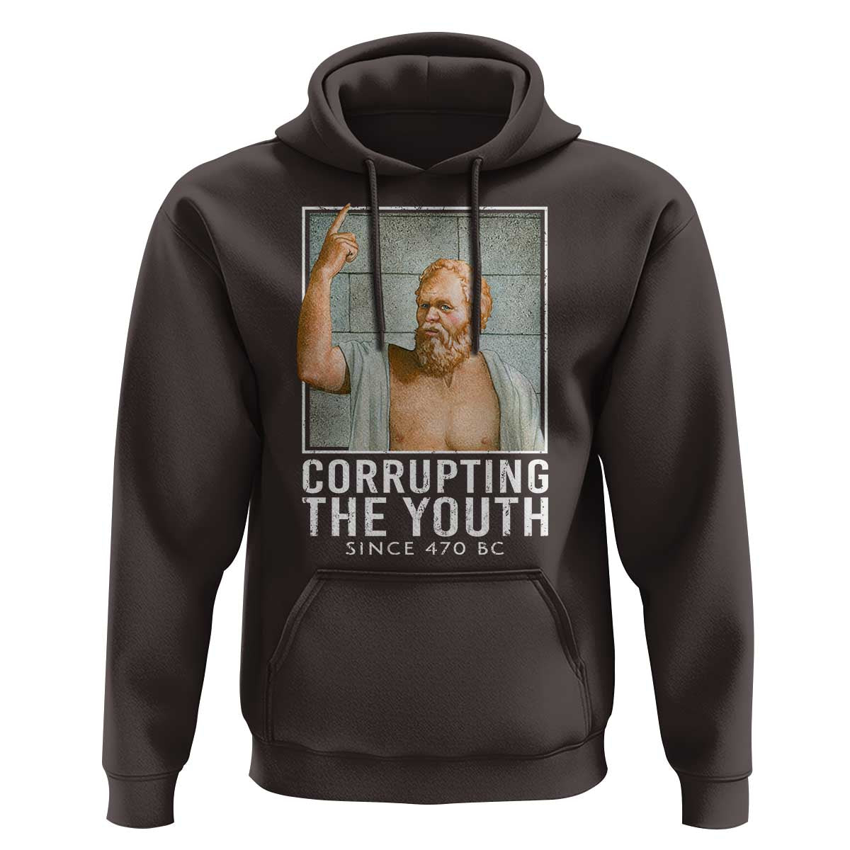 Funny Greek Philosophy Socrates Hoodie Corrupting The Youth Philosopher