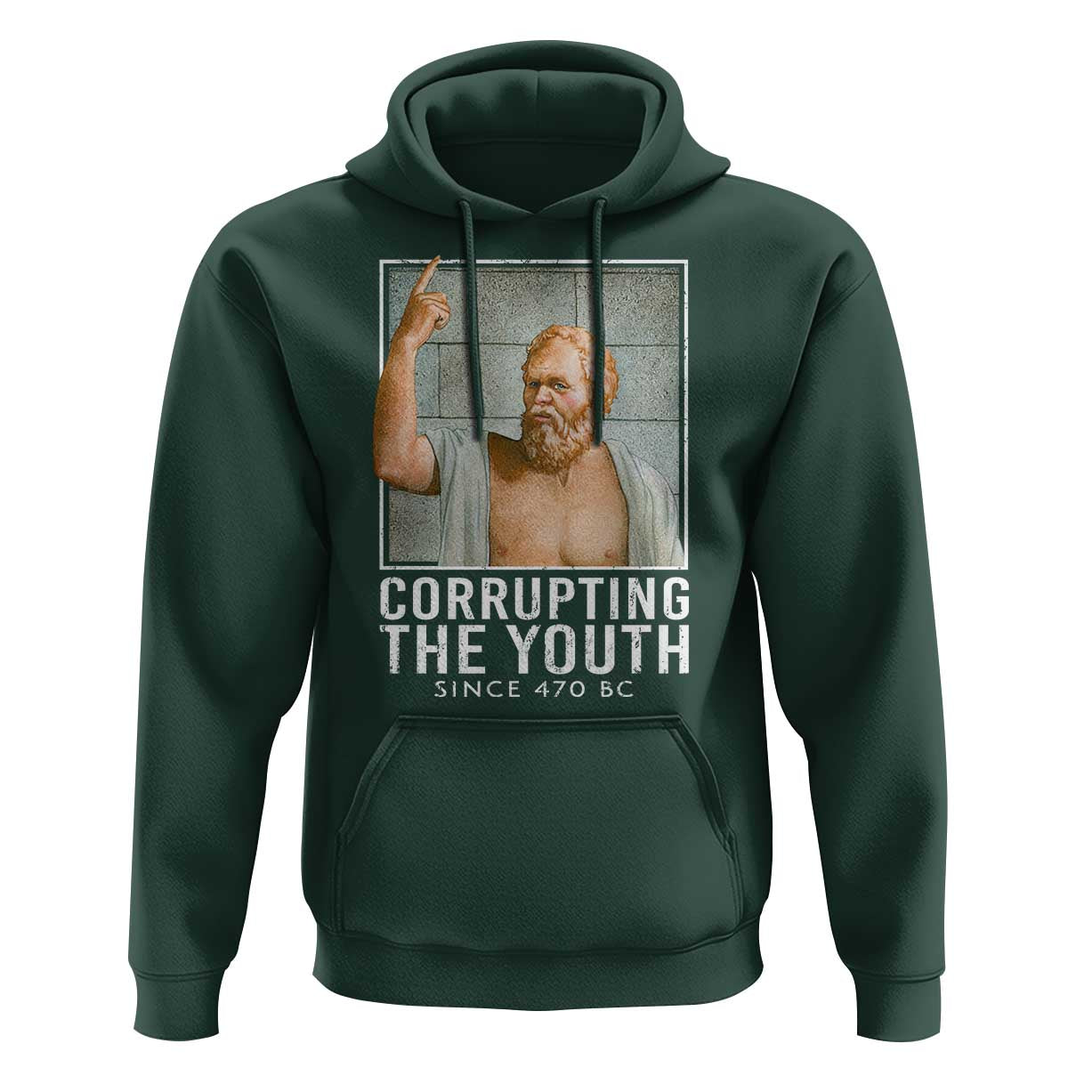 Funny Greek Philosophy Socrates Hoodie Corrupting The Youth Philosopher