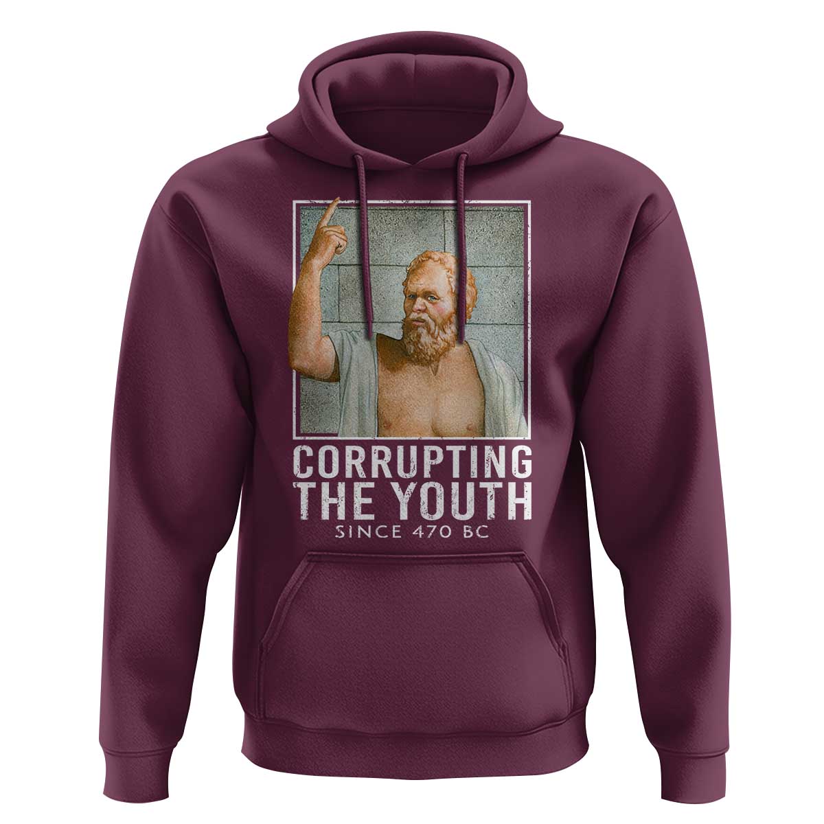 Funny Greek Philosophy Socrates Hoodie Corrupting The Youth Philosopher