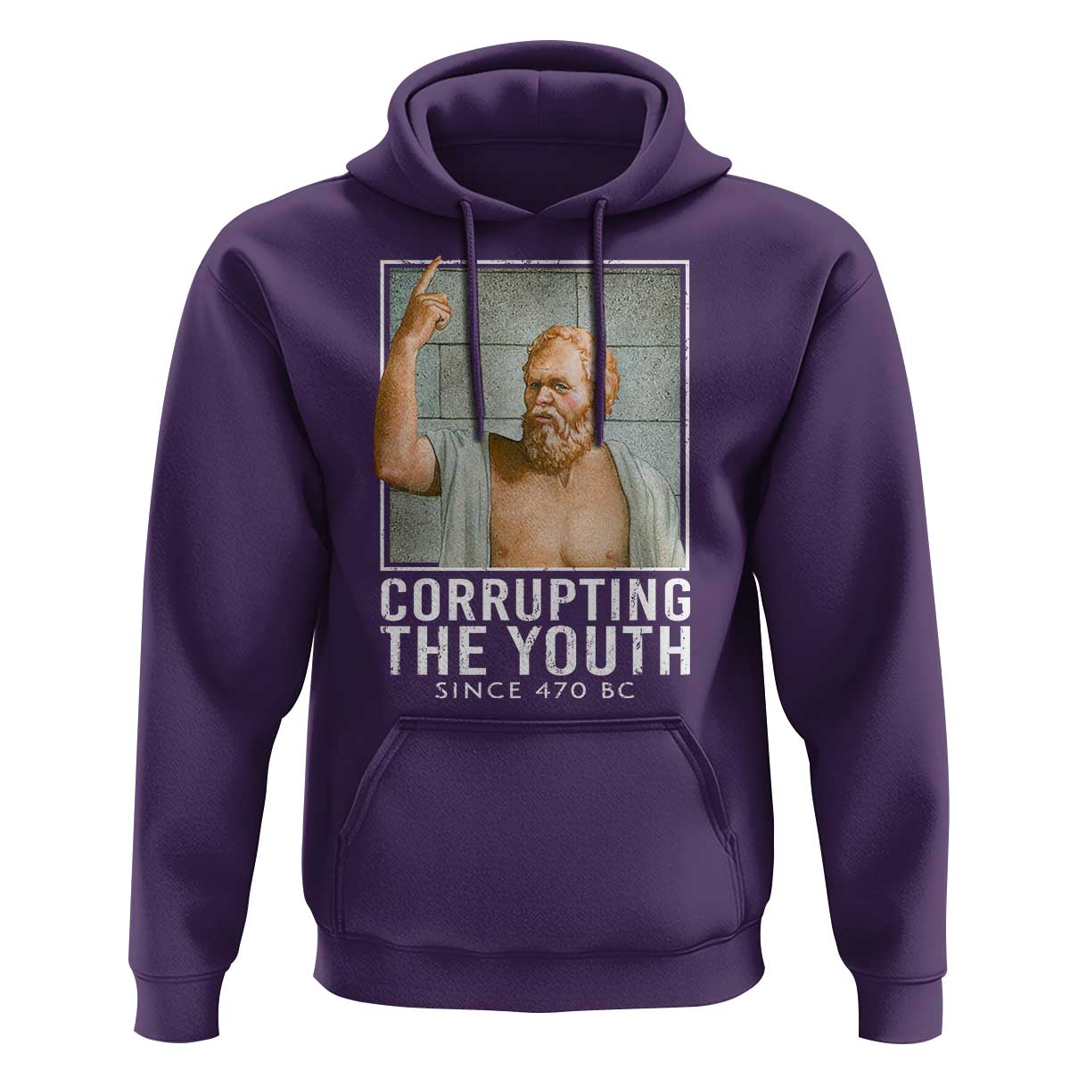 Funny Greek Philosophy Socrates Hoodie Corrupting The Youth Philosopher