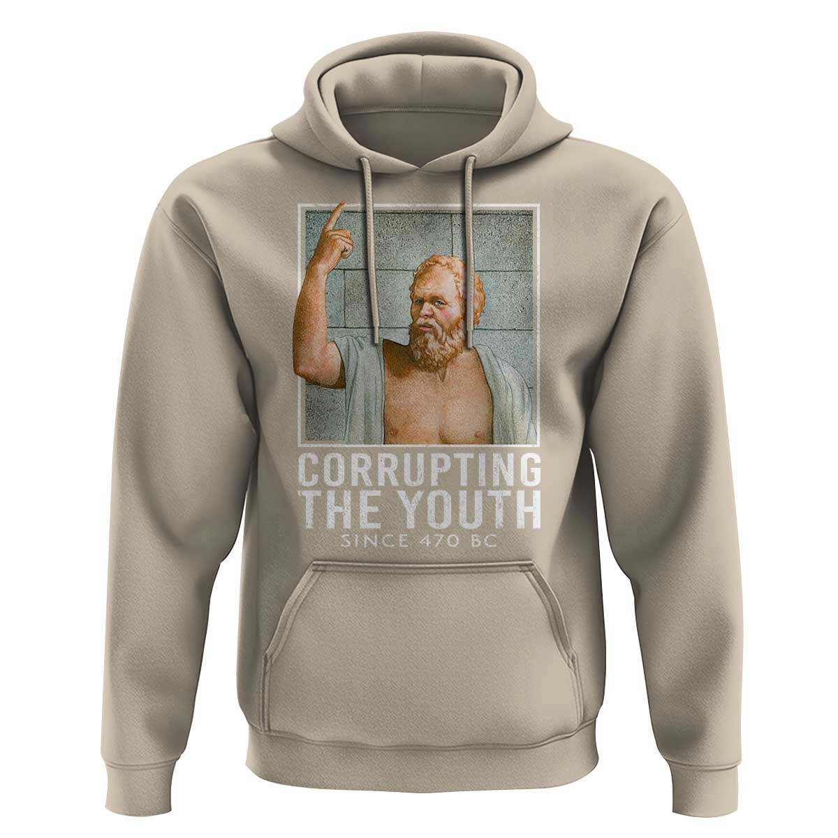 Funny Greek Philosophy Socrates Hoodie Corrupting The Youth Philosopher