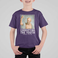 Funny Greek Philosophy Socrates T Shirt For Kid Corrupting The Youth Philosopher