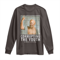 Funny Greek Philosophy Socrates Long Sleeve Shirt Corrupting The Youth Philosopher