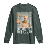 Funny Greek Philosophy Socrates Long Sleeve Shirt Corrupting The Youth Philosopher