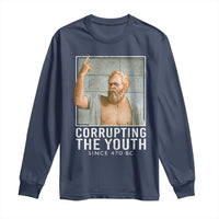 Funny Greek Philosophy Socrates Long Sleeve Shirt Corrupting The Youth Philosopher