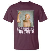 Funny Greek Philosophy Socrates T Shirt Corrupting The Youth Philosopher