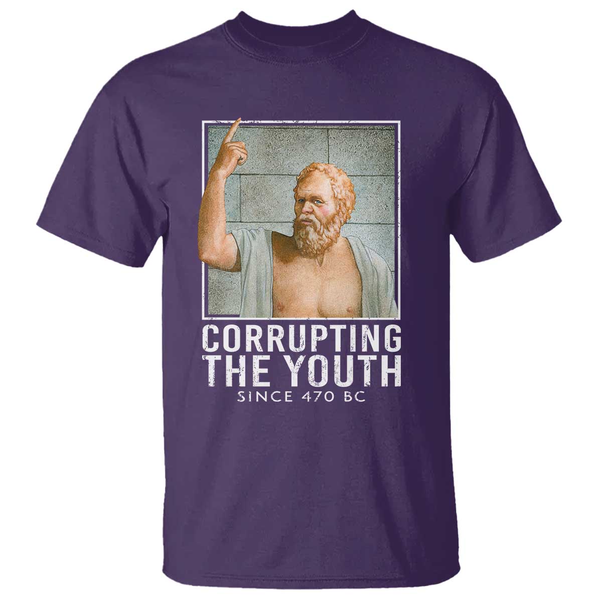 Funny Greek Philosophy Socrates T Shirt Corrupting The Youth Philosopher
