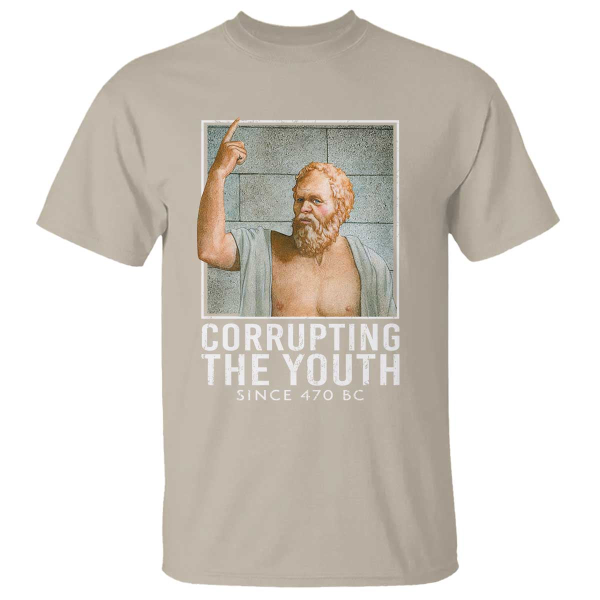 Funny Greek Philosophy Socrates T Shirt Corrupting The Youth Philosopher