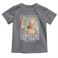 Funny Greek Philosophy Socrates Toddler T Shirt Corrupting The Youth Philosopher