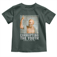 Funny Greek Philosophy Socrates Toddler T Shirt Corrupting The Youth Philosopher
