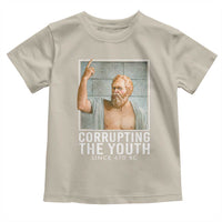 Funny Greek Philosophy Socrates Toddler T Shirt Corrupting The Youth Philosopher