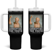 Funny Greek Philosophy Socrates Tumbler With Handle Corrupting The Youth Philosopher