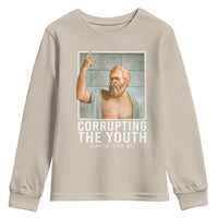 Funny Greek Philosophy Socrates Youth Sweatshirt Corrupting The Youth Philosopher