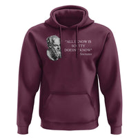 Funny Greek Philosophy Socrates Hoodie All I Know Is Scotty Doesn’t Know