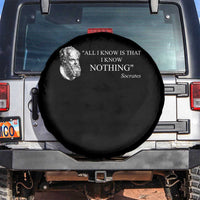 Greek Philosophy Socrates Spare Tire Cover All I Know Is That I Know Nothing