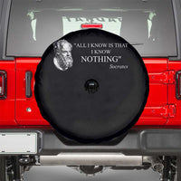Greek Philosophy Socrates Spare Tire Cover All I Know Is That I Know Nothing