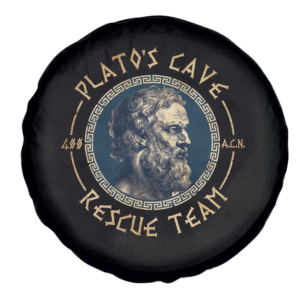 Greek Philosophy Plato Spare Tire Cover Platos Cave Rescue Team
