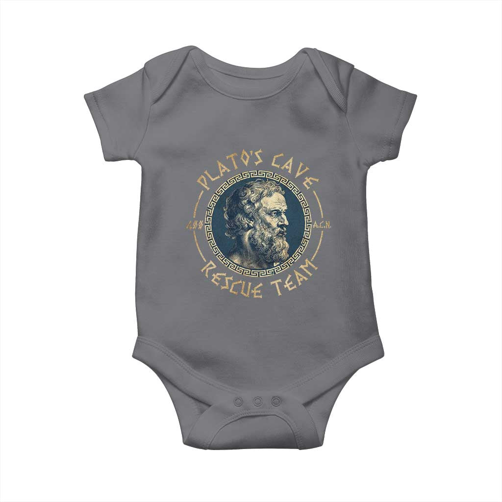 Greek Philosophy Plato Baby Onesie Platos Cave Rescue Team