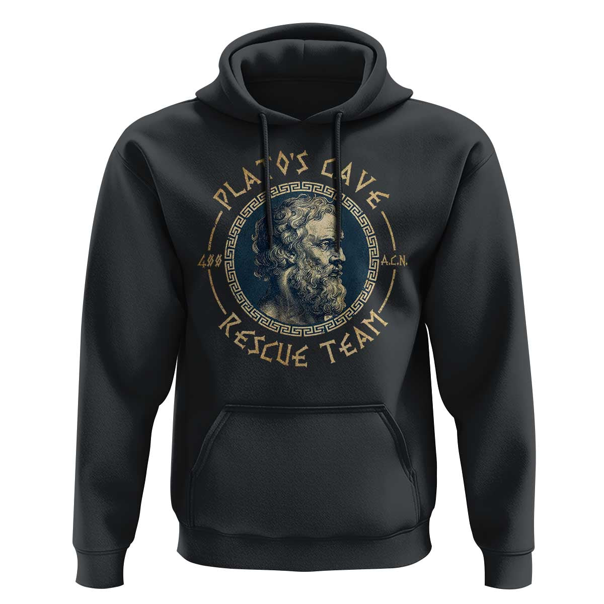 Greek Philosophy Plato Hoodie Platos Cave Rescue Team