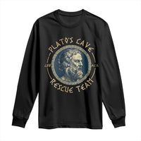 Greek Philosophy Plato Long Sleeve Shirt Platos Cave Rescue Team