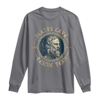 Greek Philosophy Plato Long Sleeve Shirt Platos Cave Rescue Team