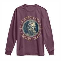 Greek Philosophy Plato Long Sleeve Shirt Platos Cave Rescue Team
