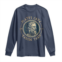 Greek Philosophy Plato Long Sleeve Shirt Platos Cave Rescue Team