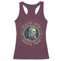 Greek Philosophy Plato Racerback Tank Top Platos Cave Rescue Team