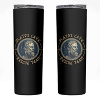 Greek Philosophy Plato Skinny Tumbler Platos Cave Rescue Team