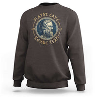 Greek Philosophy Plato Sweatshirt Platos Cave Rescue Team