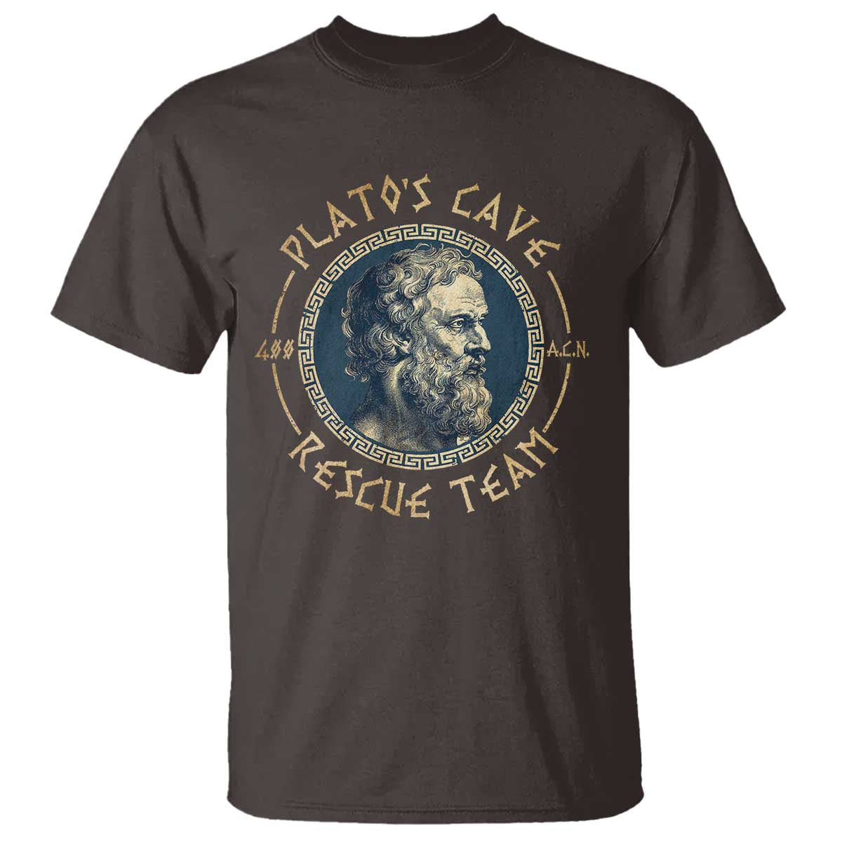 Greek Philosophy Plato T Shirt Platos Cave Rescue Team