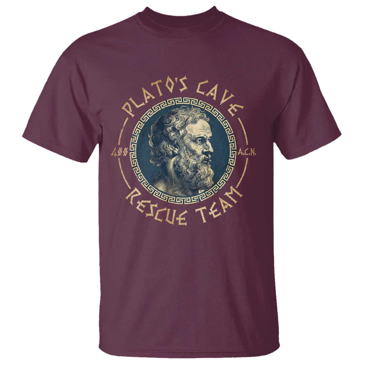 Greek Philosophy Plato T Shirt Platos Cave Rescue Team