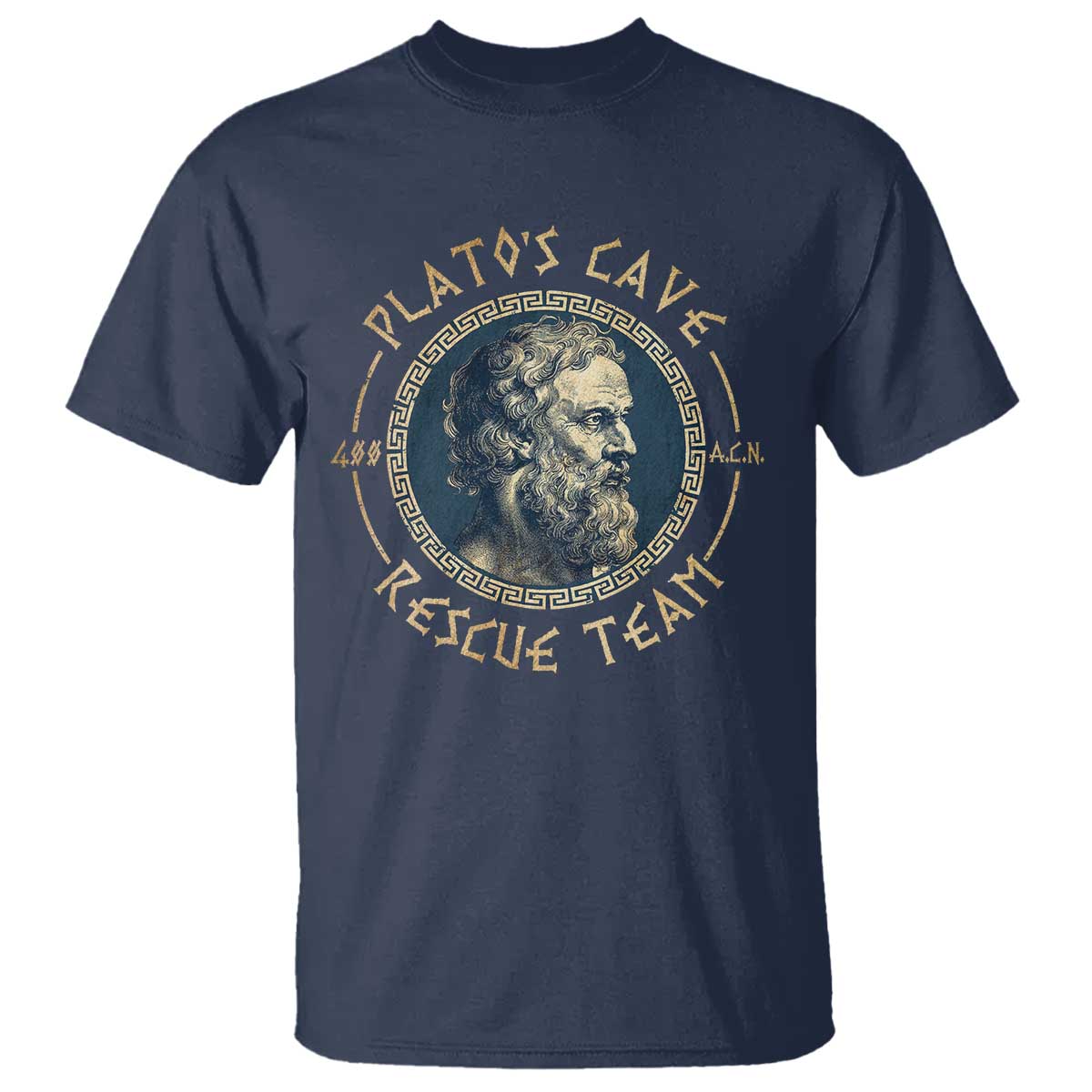 Greek Philosophy Plato T Shirt Platos Cave Rescue Team