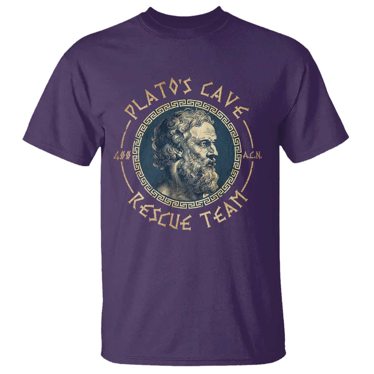 Greek Philosophy Plato T Shirt Platos Cave Rescue Team