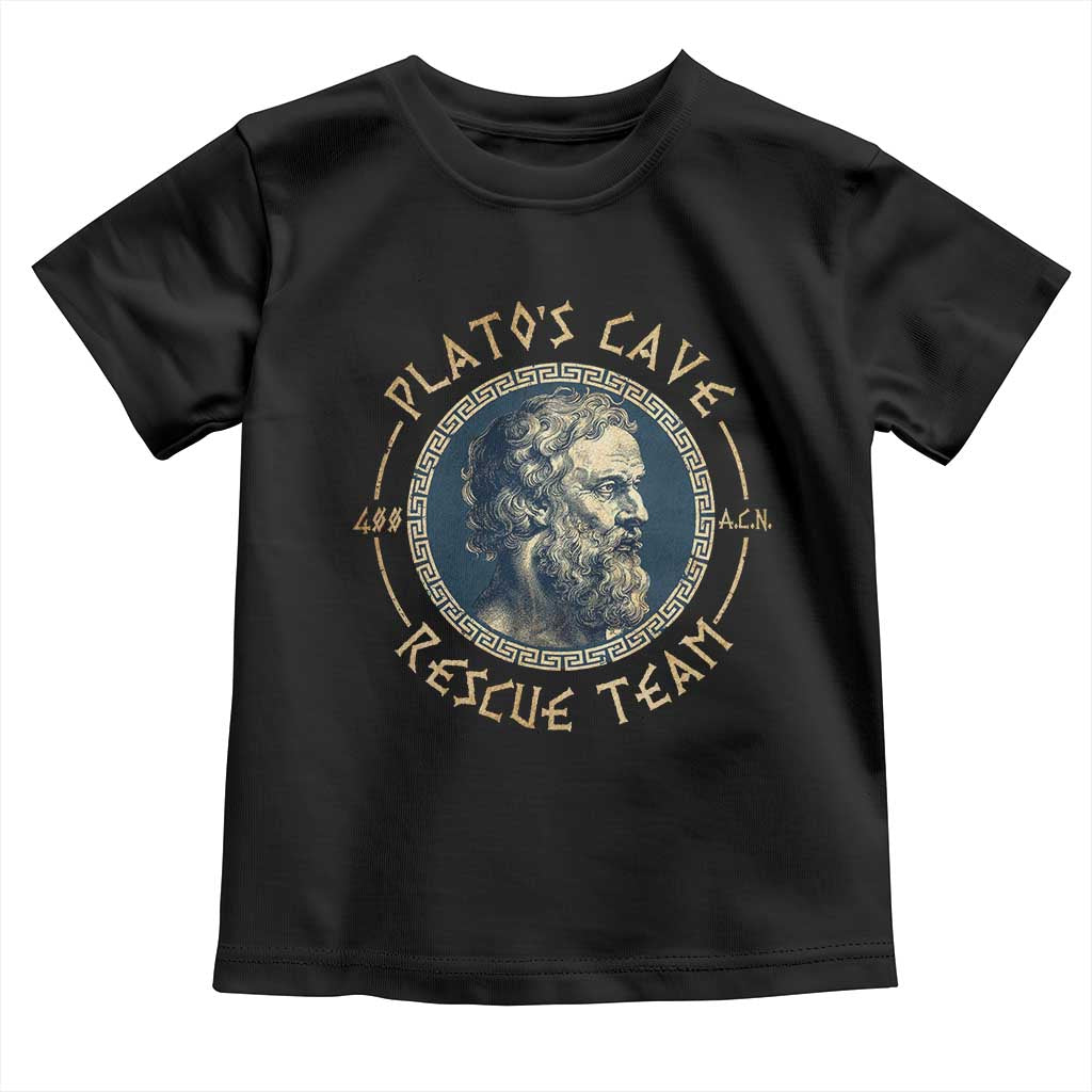 Greek Philosophy Plato Toddler T Shirt Platos Cave Rescue Team