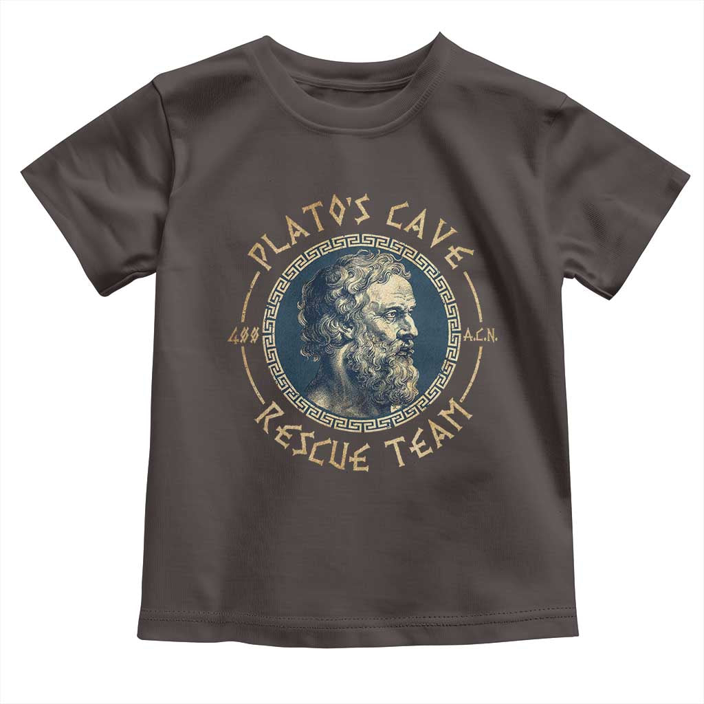 Greek Philosophy Plato Toddler T Shirt Platos Cave Rescue Team