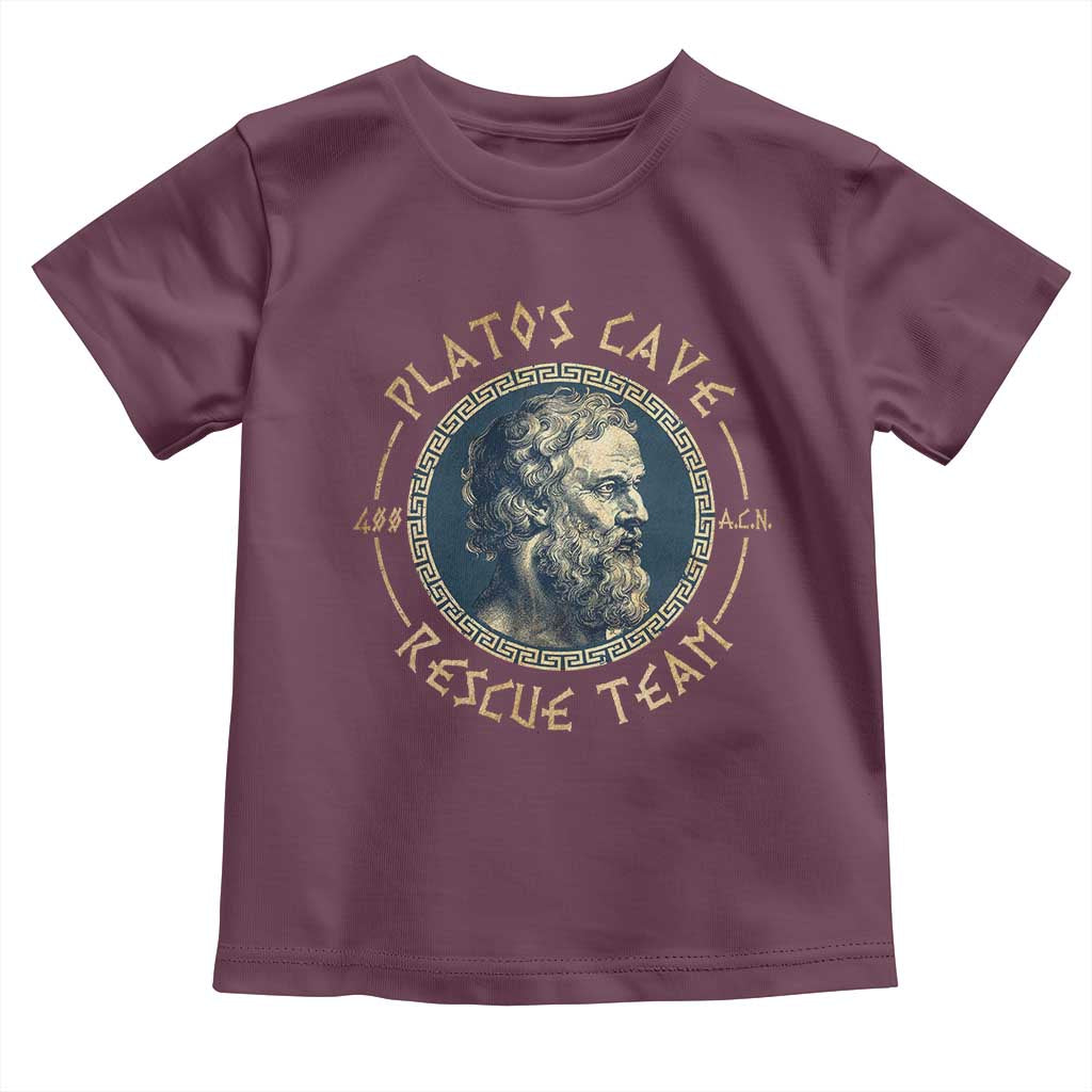 Greek Philosophy Plato Toddler T Shirt Platos Cave Rescue Team