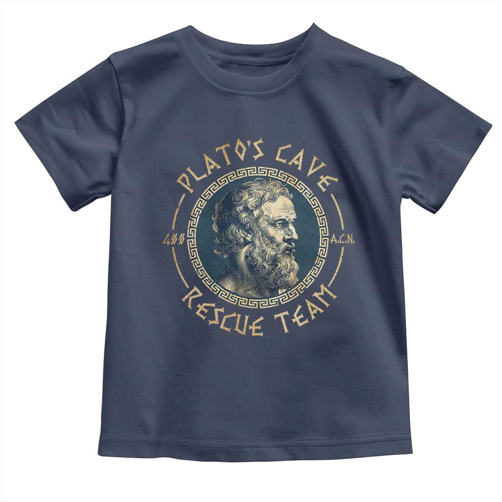 Greek Philosophy Plato Toddler T Shirt Platos Cave Rescue Team