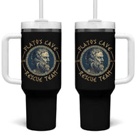 Greek Philosophy Plato Tumbler With Handle Platos Cave Rescue Team