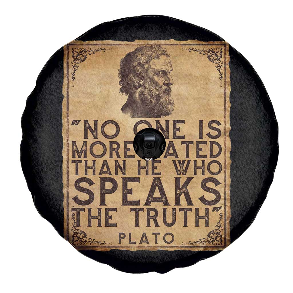 Greek Philosophy Plato Spare Tire Cover No One Is More Hated Than He Who Speaks The Truth