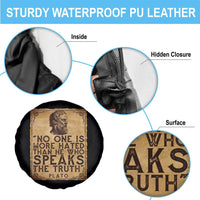 Greek Philosophy Plato Spare Tire Cover No One Is More Hated Than He Who Speaks The Truth