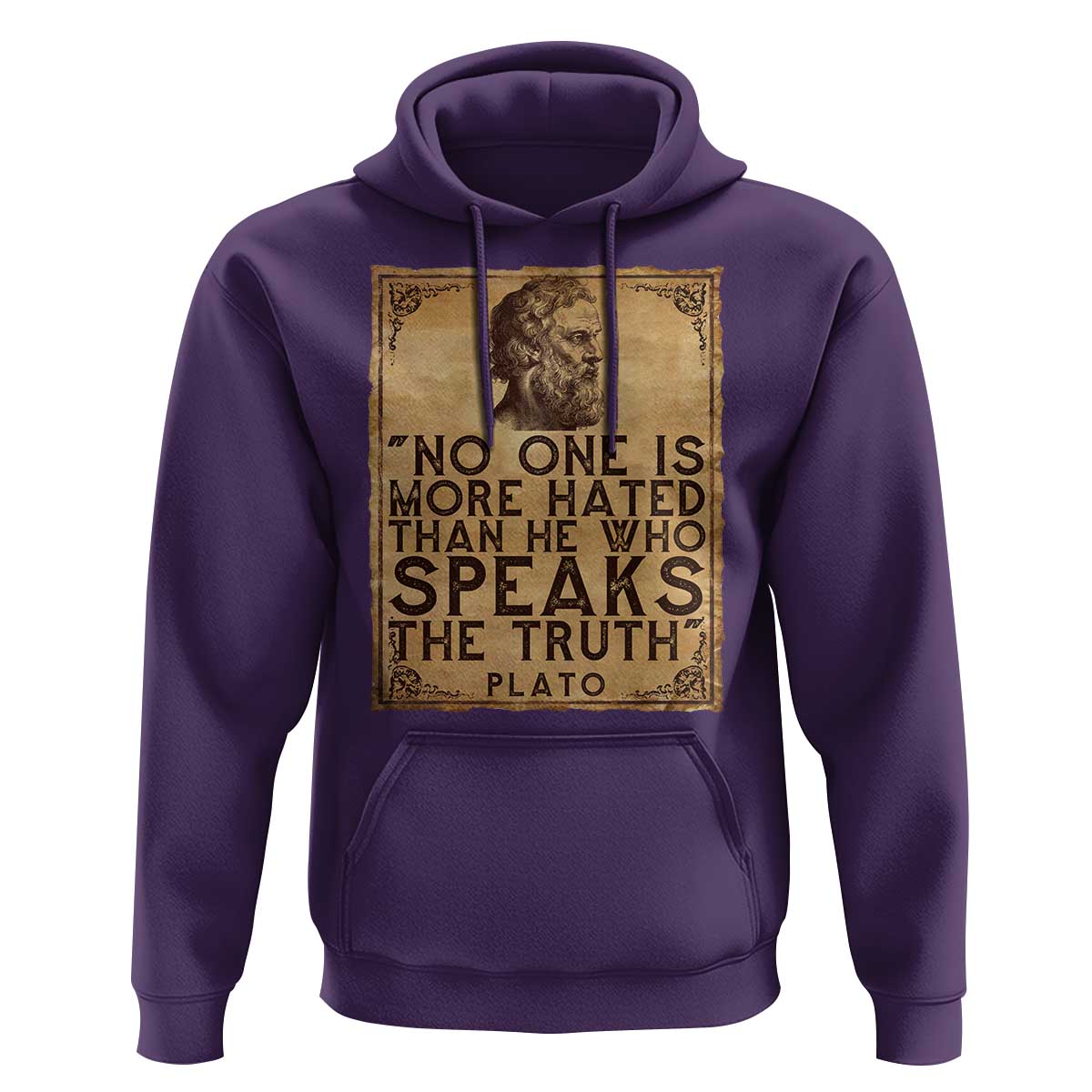 Greek Philosophy Plato Hoodie No One Is More Hated Than He Who Speaks The Truth