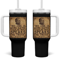 Greek Philosophy Plato Tumbler With Handle No One Is More Hated Than He Who Speaks The Truth